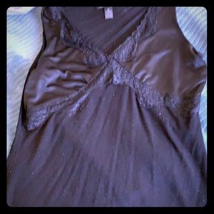 Black sexy flow blouse